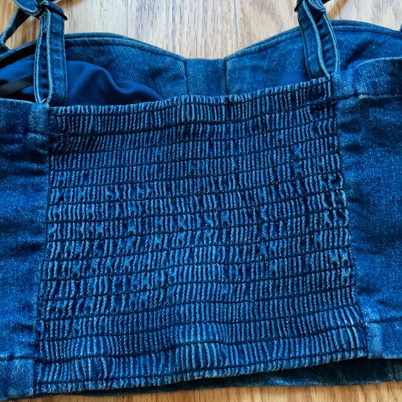 Denim Crop Top - Picture 4 of 6